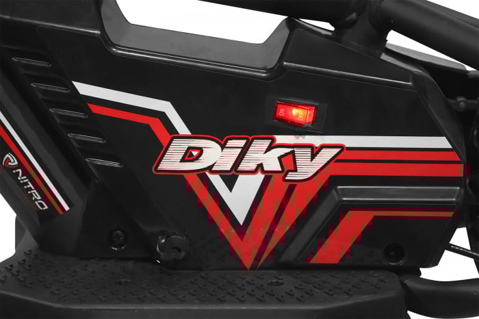 Bicicleta electrica fara pedale, Nitro Bike DIKY 180W 24V Lithium , Roti 12 inch, Rosu [11]