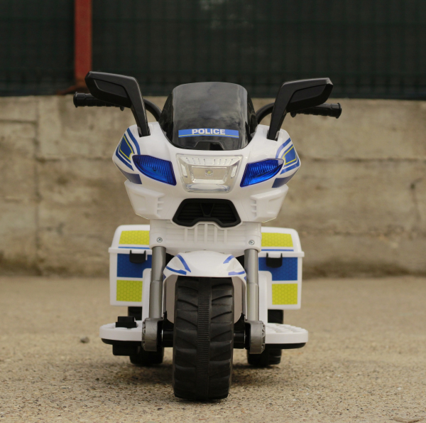 Mini Motocicleta electrica Police Motorbike TR1912 STANDARD #Alb [2]
