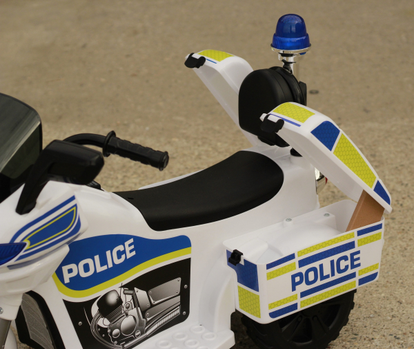 Mini Motocicleta electrica Police Motorbike TR1912 STANDARD #Alb [5]