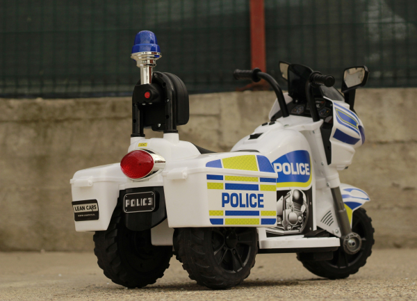Mini Motocicleta electrica Police Motorbike TR1912 STANDARD #Alb [8]