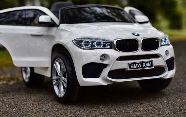 Masinuta electrica BMW X6M 2x35W 12V PREMIUM #Alb [2]