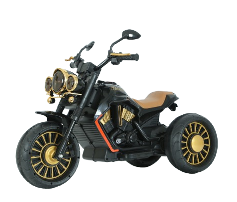 Motocicleta electrica cu 3 roti, Telecomanda, Kinderauto Jocker 70W premium, negru