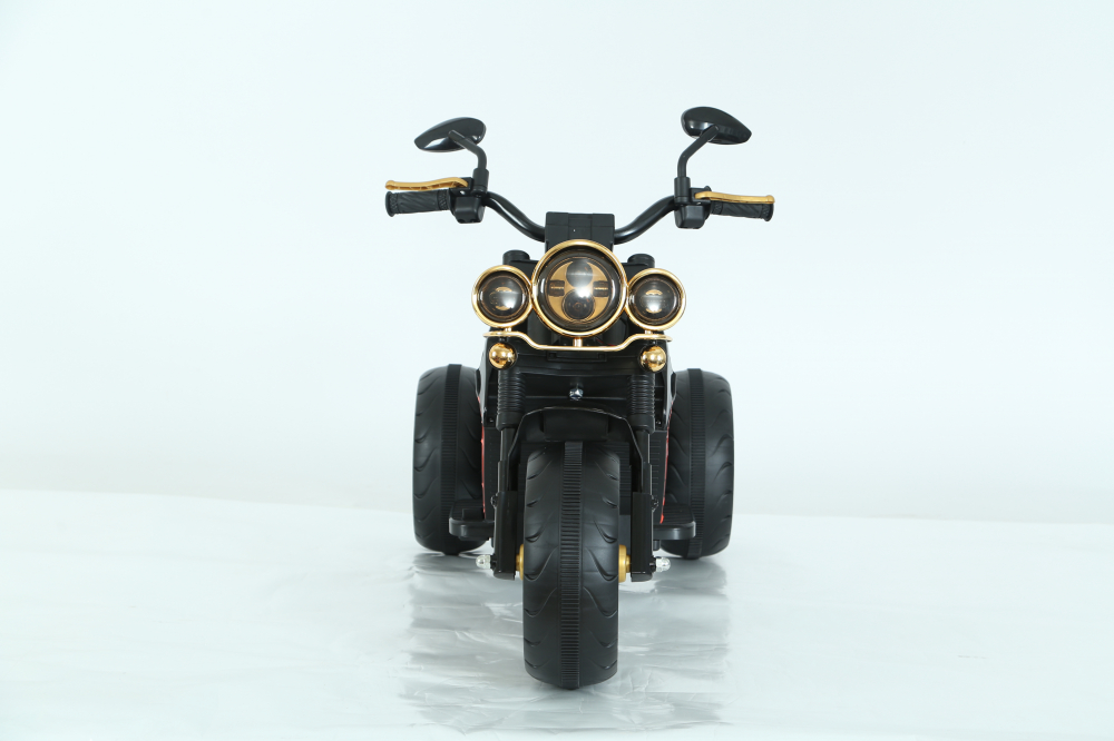 Motocicleta electrica cu 3 roti, Telecomanda, Kinderauto Jocker 70W premium, negru [2]