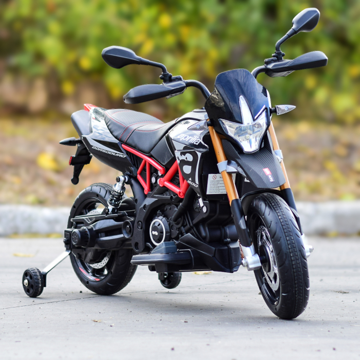 Motocicleta electrica APRILIA DORSODURO 900 60W 12V 7Ah, culoare Negru [2]