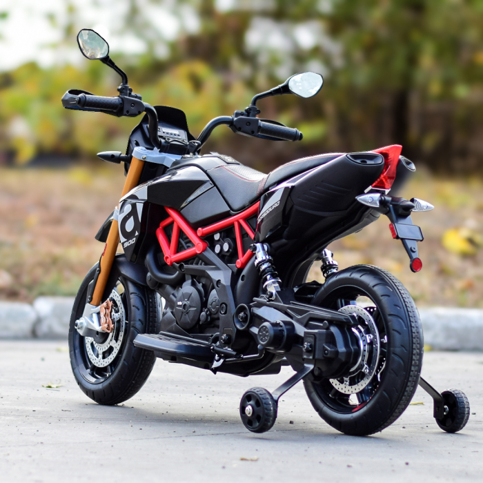 Motocicleta electrica APRILIA DORSODURO 900 60W 12V 7Ah, culoare Negru [7]