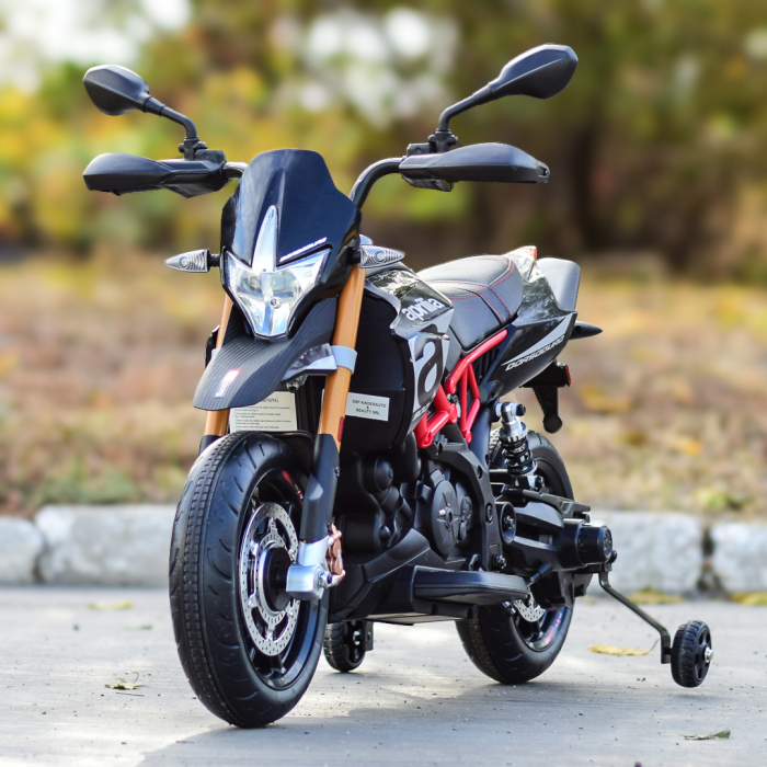 Motocicleta electrica APRILIA DORSODURO 900 60W 12V 7Ah, culoare Negru [4]
