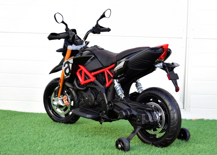Motocicleta electrica APRILIA DORSODURO 900 60W 12V, scaun tapitat, culoare Negru [6]