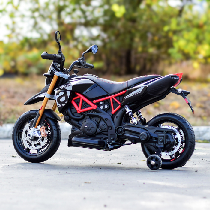 Motocicleta electrica APRILIA DORSODURO 900 60W 12V 7Ah, culoare Negru [6]