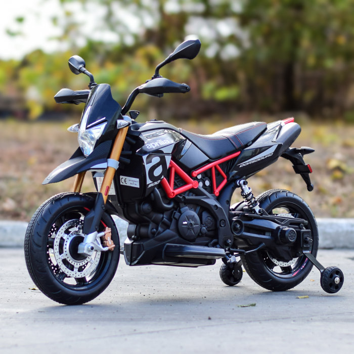 Motocicleta electrica APRILIA DORSODURO 900 60W 12V 7Ah, culoare Negru [5]