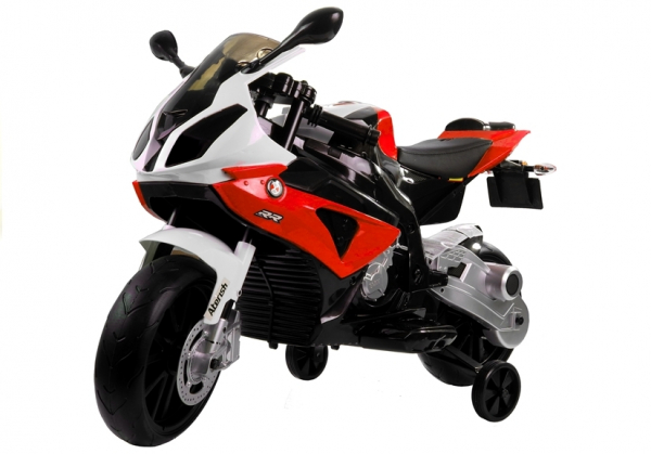 Motocicleta electrica cu roti ajutatoare BMW S1000RR PREMIUM #Rosu [2]