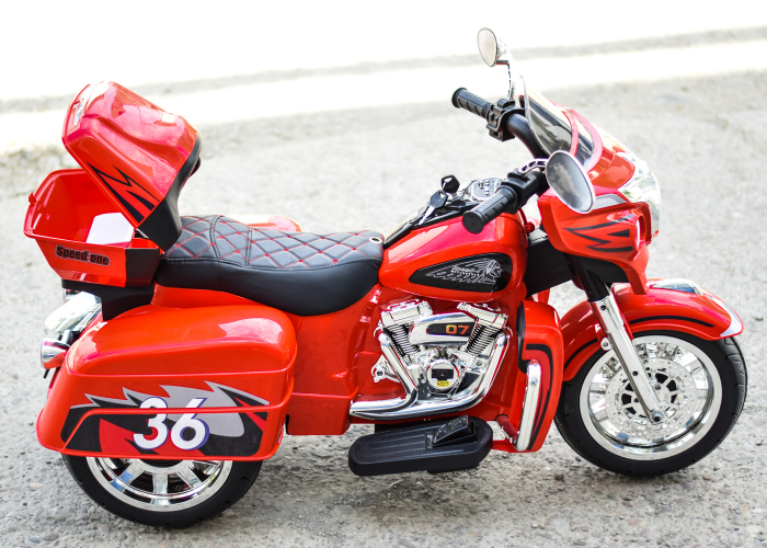 Motocicleta Chopper Victorius copii, 70W, 12V, rosie [8]