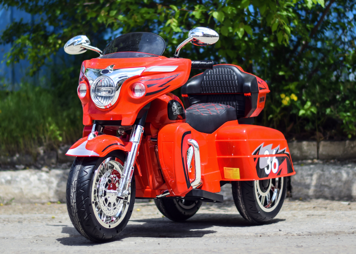 Motocicleta Chopper Victorius copii, 70W, 12V, rosie [3]
