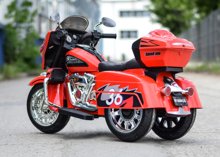 Motocicleta Chopper Victorius copii, 70W, 12V, rosie [9]