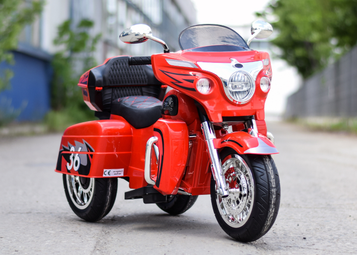 Motocicleta Chopper Victorius copii, 70W, 12V, rosie [2]
