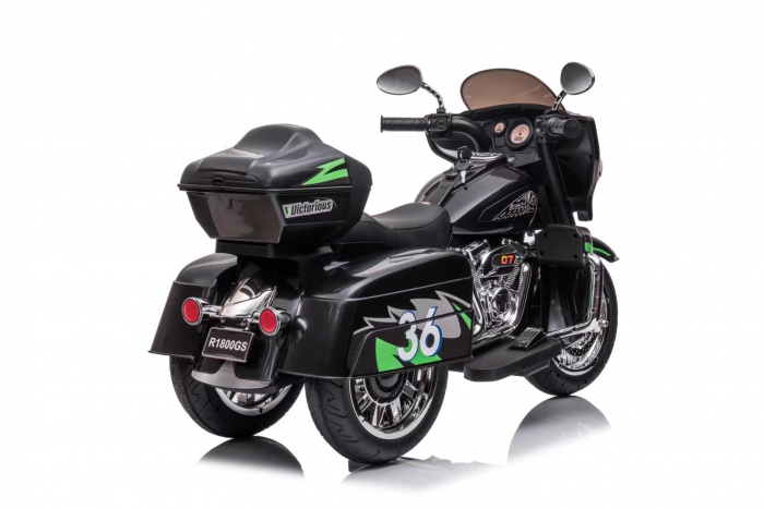 Motocicleta Chopper Victorius copii, 70W, 12V, negru [3]