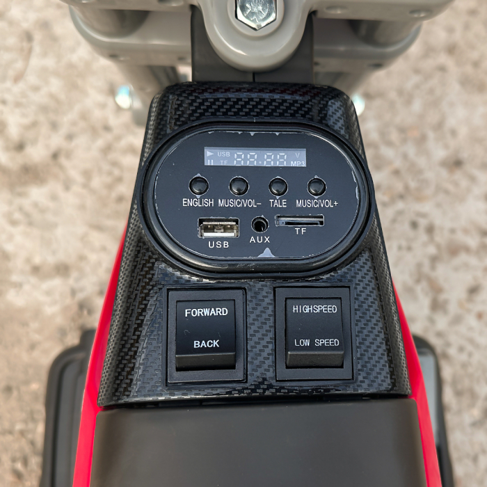 Motocicleta electrica cu 3 roti, Kinderauto Enduro 60W 12V STANDARD, culoare rosu [13]