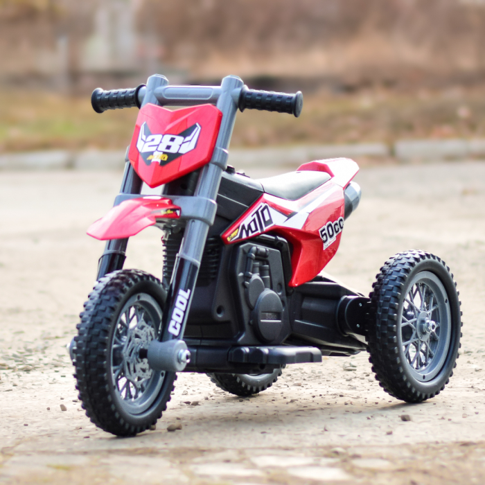 Motocicleta electrica cu 3 roti, Kinderauto Enduro 60W 12V STANDARD, culoare rosu [2]