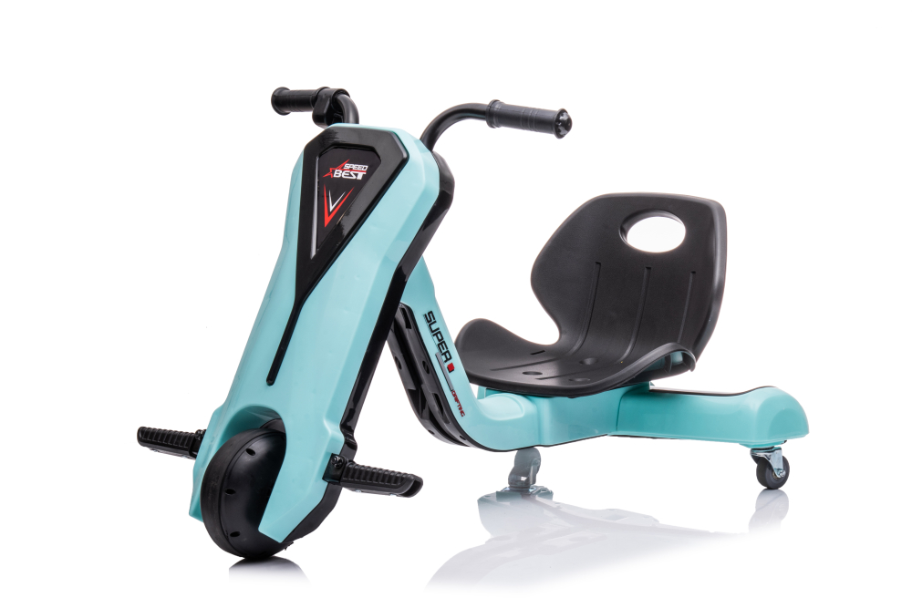 Tricicleta electrica pentru copii intre 4 si 7 ani, Kinderauto Slider 360 12V, culoare albastra [2]