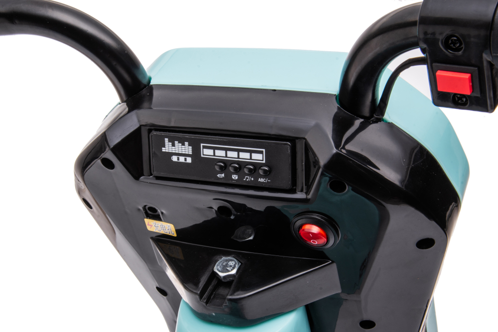Tricicleta electrica pentru copii intre 4 si 7 ani, Kinderauto Slider 360 12V, culoare albastra [5]