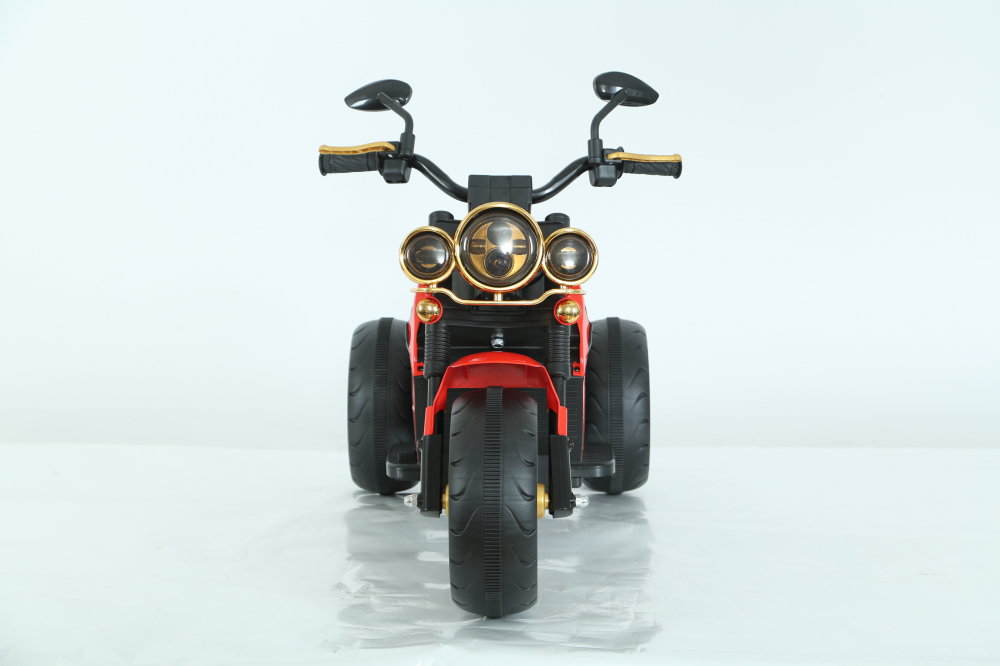 Motocicleta electrica cu 3 roti, Telecomanda, Kinderauto Jocker 70W premium, rosu [18]