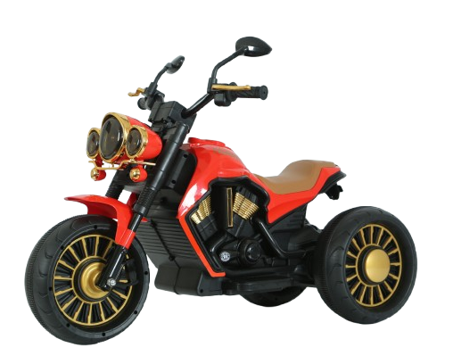 Motocicleta electrica cu 3 roti, Telecomanda, Kinderauto Jocker 70W premium, rosu