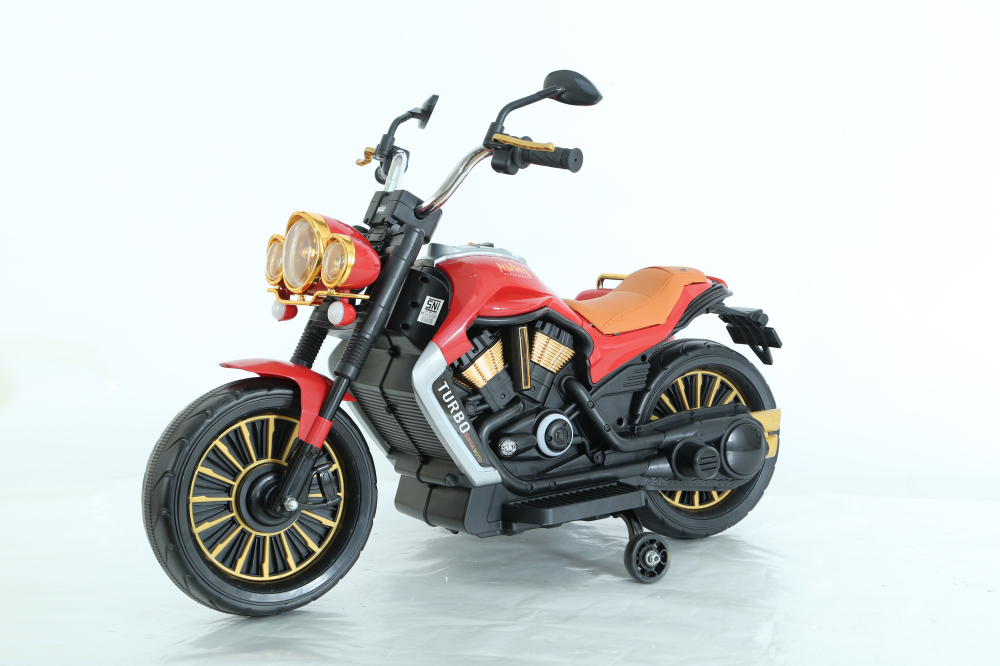 Motocicleta electrica cu atasament BJDL1588 55W 12V 7Ah PREMIUM, culoare rosie [11]