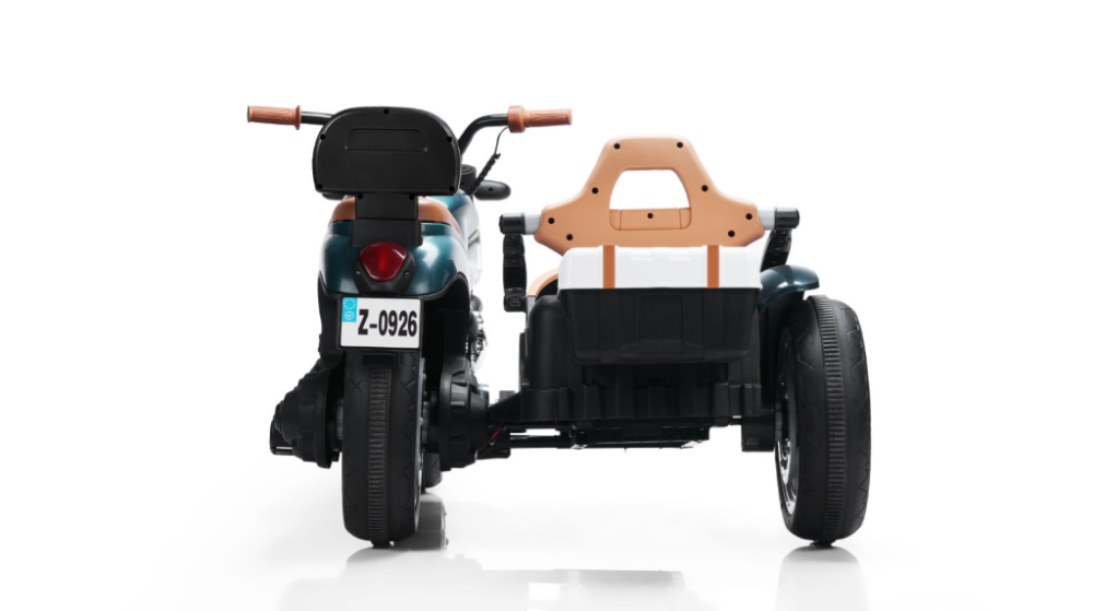 Motocicleta electrica cu atasament BJTS0926 150W 12V 12Ah PREMIUM, culoare  verde [3]