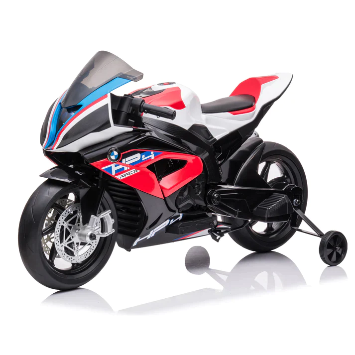 Motocicleta Electrica Cu Licenta Bmw Hp4 Premium, Pentru Copil 3-9 Ani, Culoare Rosu