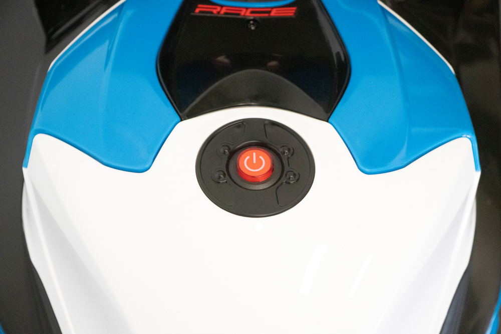 Motocicleta electrica cu licenta BMW HP4 Premium, pentru copil 3-9 ani, culoare Alba [8]