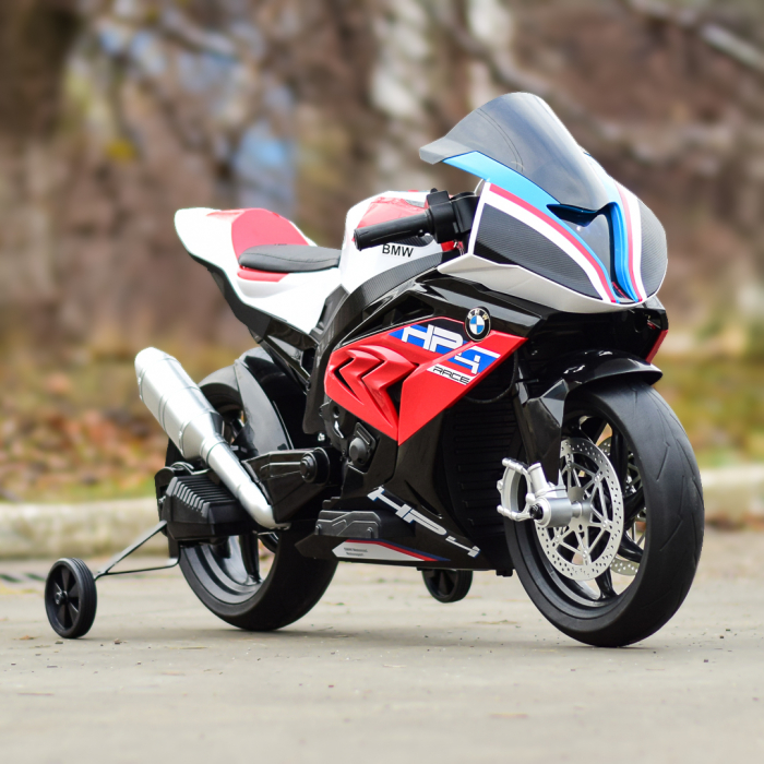 Motocicleta electrica cu licenta BMW HP4 Premium, pentru copil 3-9 ani, culoare Rosu [2]