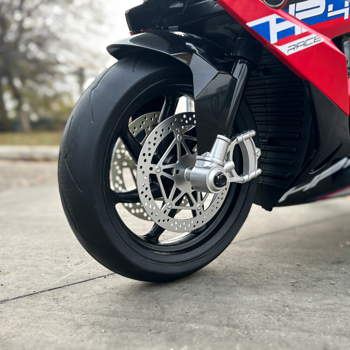 Motocicleta electrica cu licenta BMW HP4 Premium, pentru copil 3-9 ani, culoare Rosu [15]