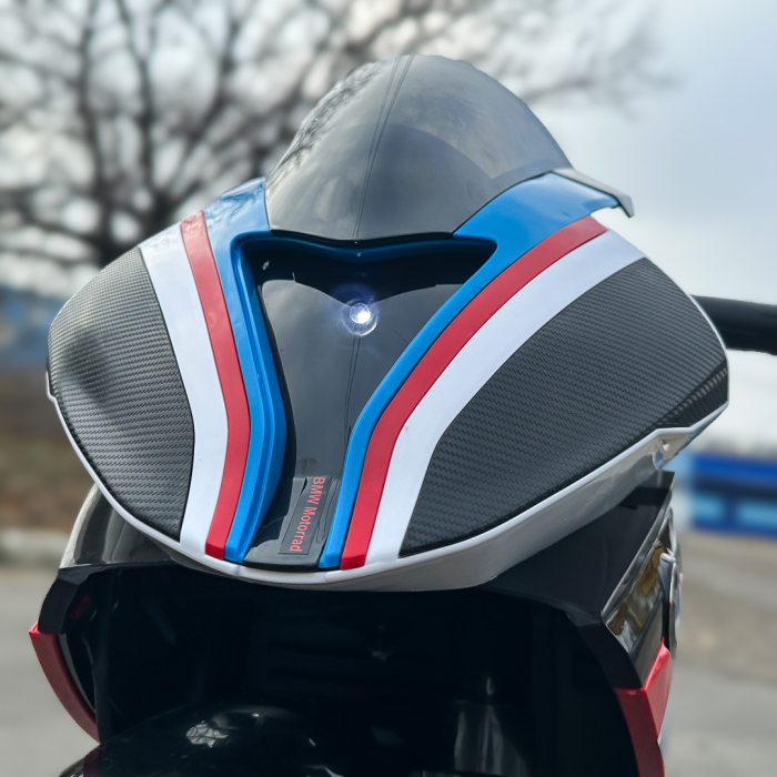 Motocicleta electrica cu licenta BMW HP4 Premium, pentru copil 3-9 ani, culoare Rosu [18]