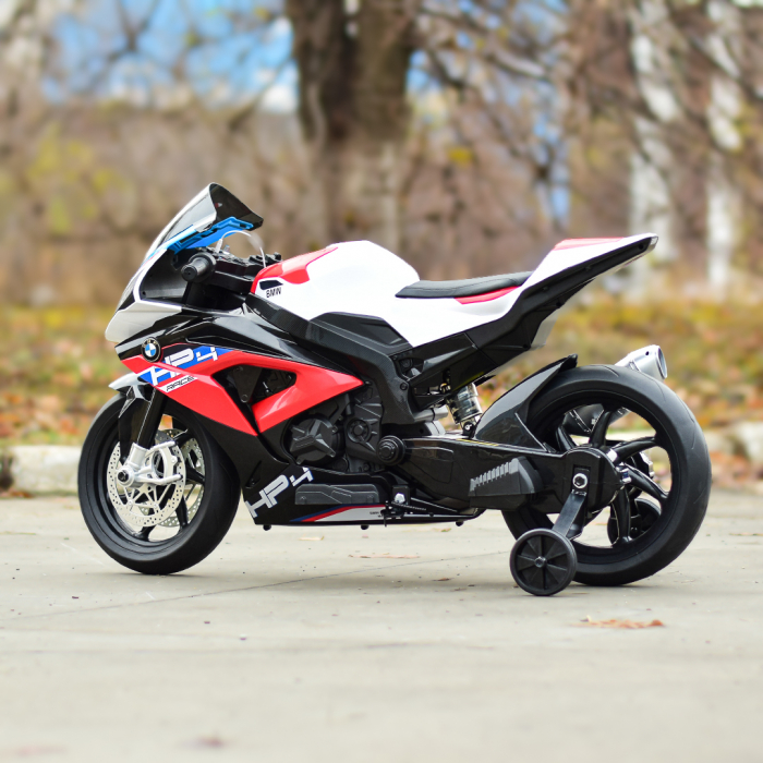 Motocicleta electrica cu licenta BMW HP4 Premium, pentru copil 3-9 ani, culoare Rosu [8]