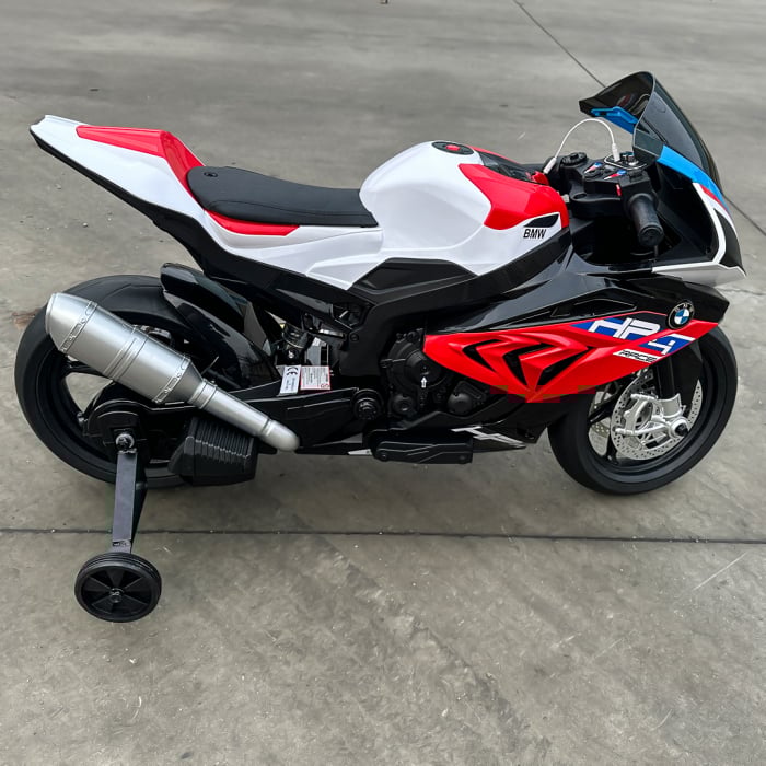 Motocicleta electrica cu licenta BMW HP4 Premium, pentru copil 3-9 ani, culoare Rosu [12]