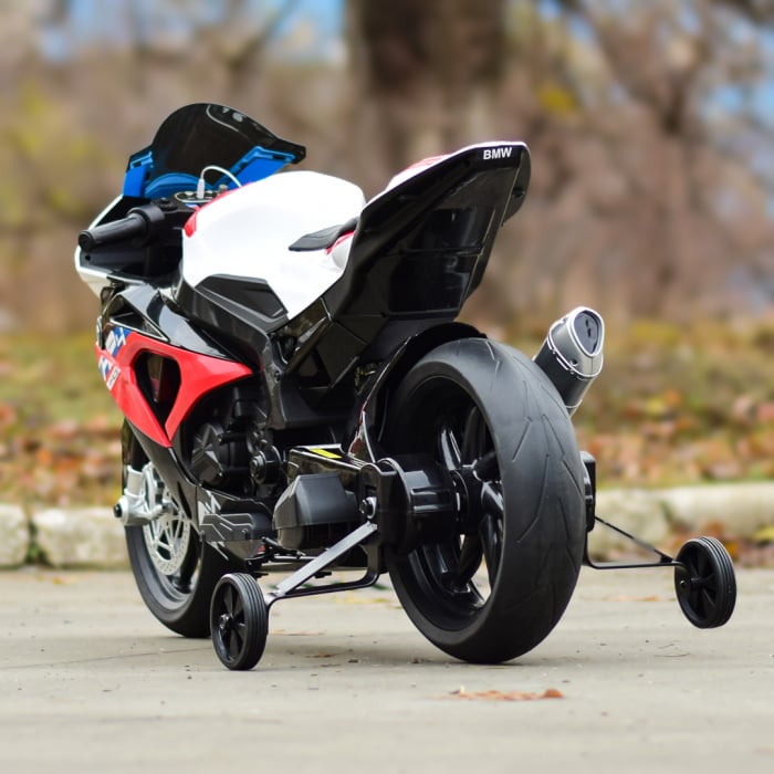 Motocicleta electrica cu licenta BMW HP4 Premium, pentru copil 3-9 ani, culoare Rosu [7]