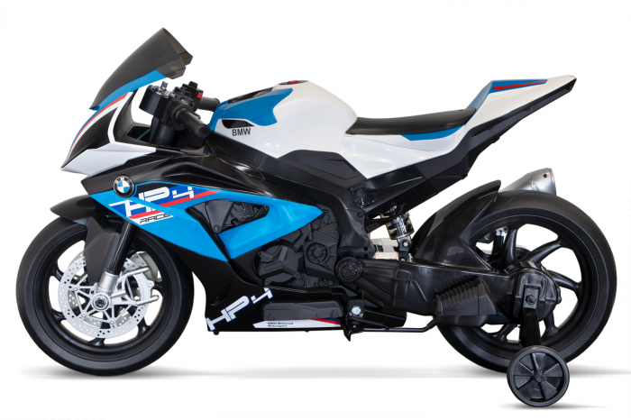 Motocicleta electrica cu licenta BMW HP4 Premium, pentru copil 3-9 ani, culoare Albastra [14]