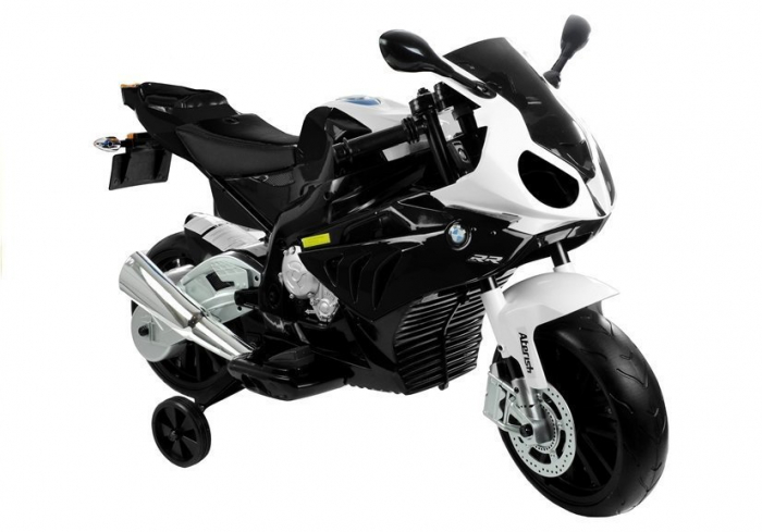 Motocicleta electrica cu roti ajutatoare BMW S1000RR PREMIUM #Negru [3]
