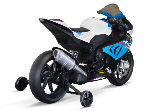 Motocicleta electrica cu licenta BMW HP4 Premium, pentru copil 3-9 ani, culoare Albastra [16]