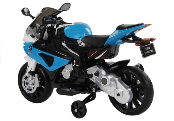 Motocicleta electrica cu roti ajutatoare BMW S1000RR PREMIUM #Albastru [2]