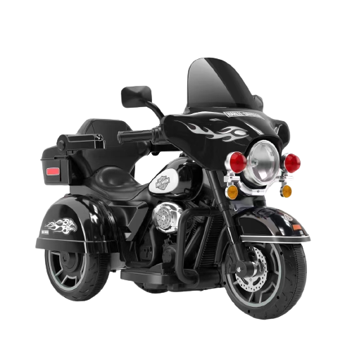Motocicleta electrica cu telecomanda, Kinderauto BJLT609 50W 6V 7ah, culoare neagra Produse in stoc imagine 2022
