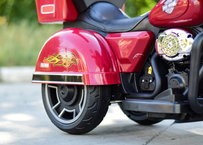 Motocicleta electrica cu telecomanda, Kinderauto BJLT609 50W 6V 7ah, culoare rosie [14]