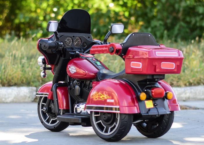 Motocicleta electrica cu telecomanda, Kinderauto BJLT609 50W 6V 7ah, culoare rosie [7]