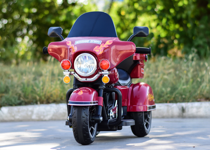 Motocicleta electrica cu telecomanda, Kinderauto BJLT609 50W 6V 7ah, culoare rosie [3]
