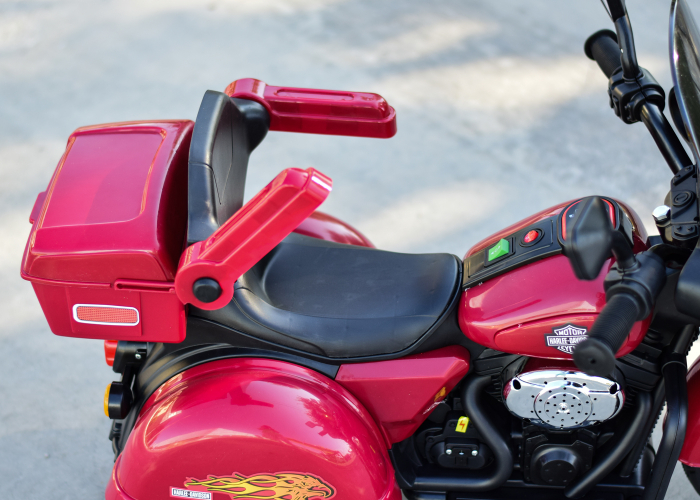 Motocicleta electrica cu telecomanda, Kinderauto BJLT609 50W 6V 7ah, culoare rosie [15]