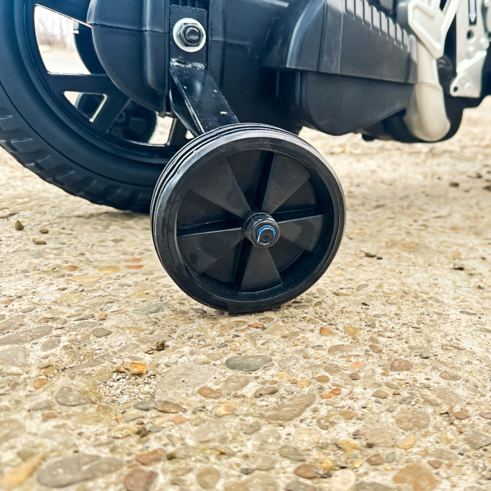 Motocicleta electrica de politie pentru copii, BMW F850 GS, 90W, 12V cu roti MOI #Polizei [13]