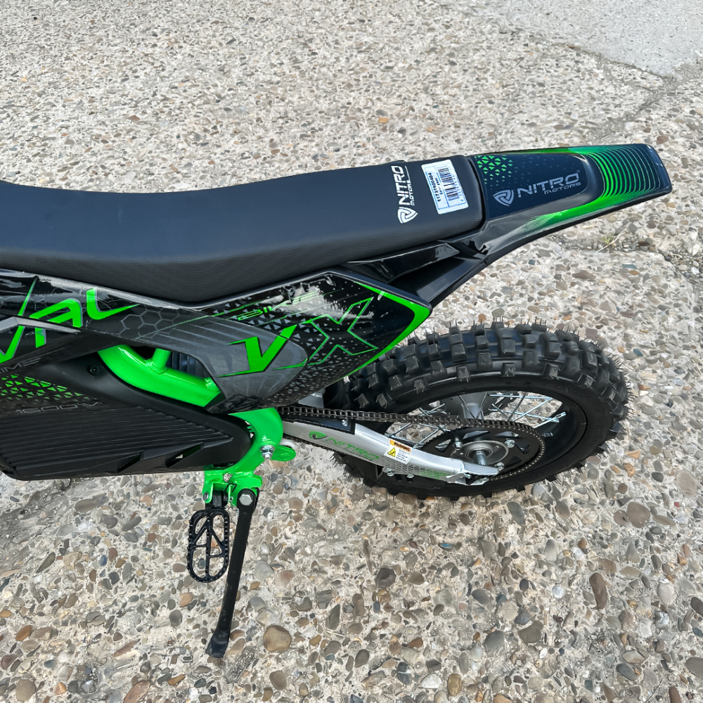Motocicleta electrica E-Dirtbike Serval VX 1600W 14/12 48V 15Ah Lithiu ION, culoare Verde [15]