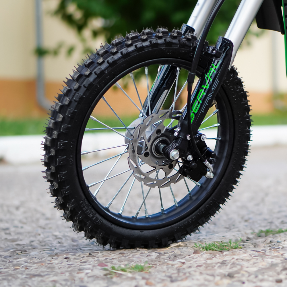 Motocicleta electrica E-Dirtbike Serval VX 1600W 14/12 48V 15Ah Lithiu ION, culoare Verde [12]