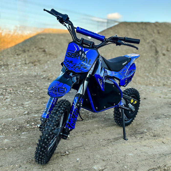 Motocicleta electrica Eco Serval PRIME 1200W 12/10 48V 15Ah Lithiu ION, culoare albastra [7]