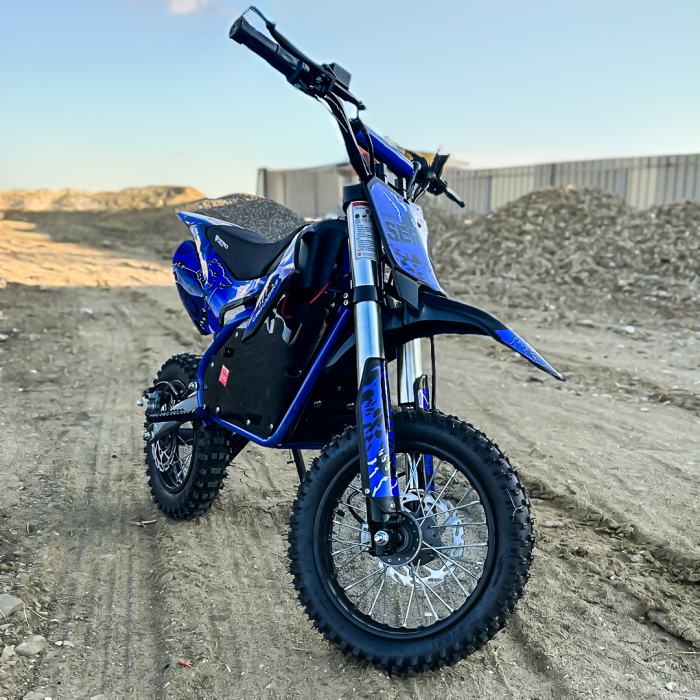 Motocicleta electrica Eco Serval PRIME 1200W 12/10 48V 15Ah Lithiu ION, culoare albastra [8]