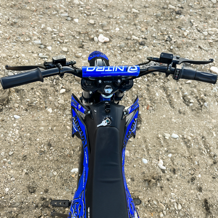 Motocicleta electrica Eco Serval PRIME 1200W 12/10 48V 15Ah Lithiu ION, culoare albastra [11]